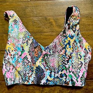 Emily Hsu Cyclebar Snakeskin Sports Bra 🐍